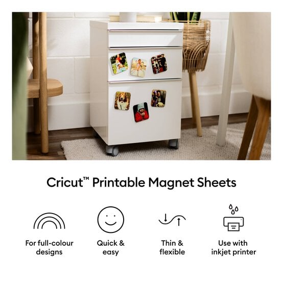 Cricut White Printable Magnet Sheets 8.5 x 11 Inches 3 Pack image number 4