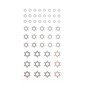 Star of David Foil Stickers 51 Pieces image number 1