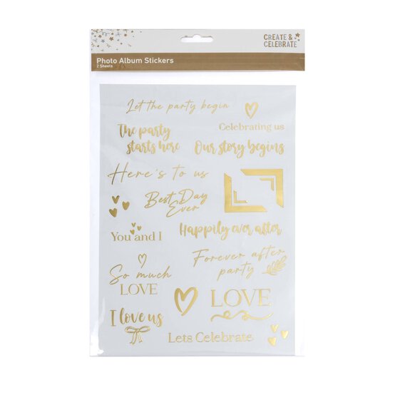 Create & Celebrate Photo Album Stickers 30 Pack  image number 4