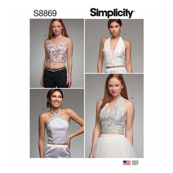 Simplicity Women's Tops  Sewing Pattern S8869 (H5 6-14)