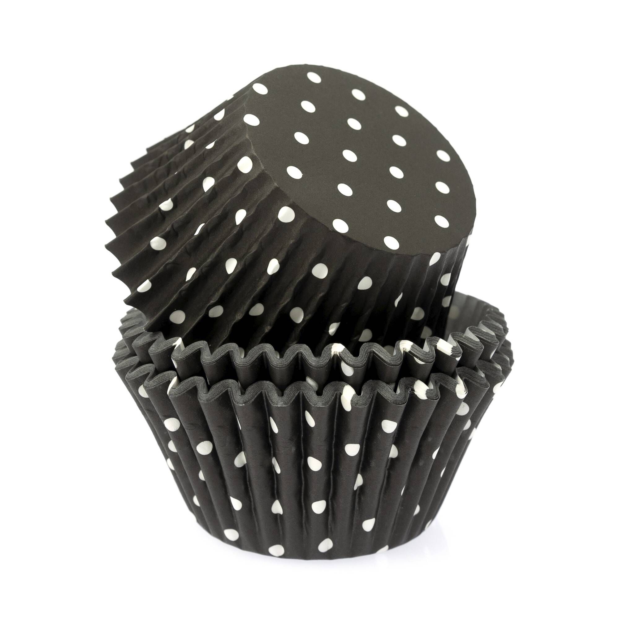 Whisk Black and Red Polka Dot Cupcake Cases 100 Pack Hobbycraft
