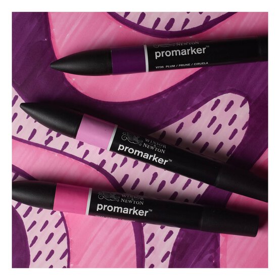 Winsor & Newton Pink Tones Promarkers 3 Pack image number 3