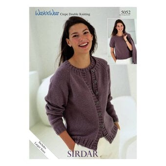 Sirdar Wash 'n' Wear Double Crepe DK Cardigan and Top Digital Pattern 5052