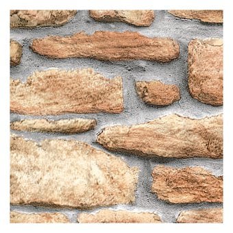 Fablon Stone Wall Classic Sticky Back Plastic 45cm x 2m