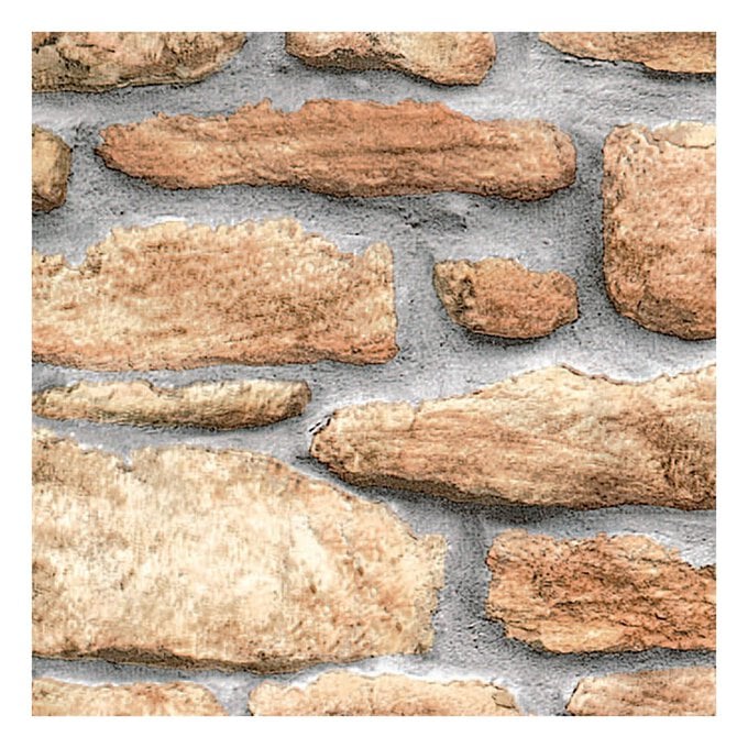Fablon Stone Wall Classic Sticky Back Plastic 45cm x 2m image number 1