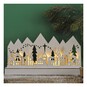 Light-Up Wooden Christmas Village Scene image number 1