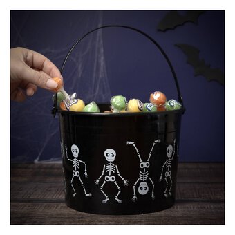 Skeleton Trick or Treat Bucket