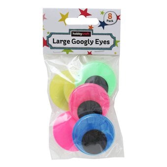 Coloured Googly Eyes 4cm 8 Pack image number 2