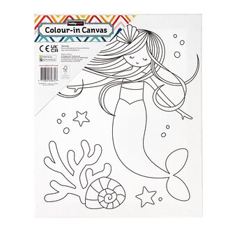 Mermaid Colour-in Canvas