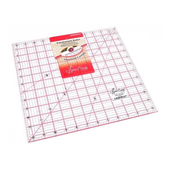 Sew Easy Square Quilting Ruler 12.5 x 12.5 Inches image number 1