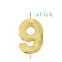 Whisk Gold Faceted Number 9 Candle image number 1