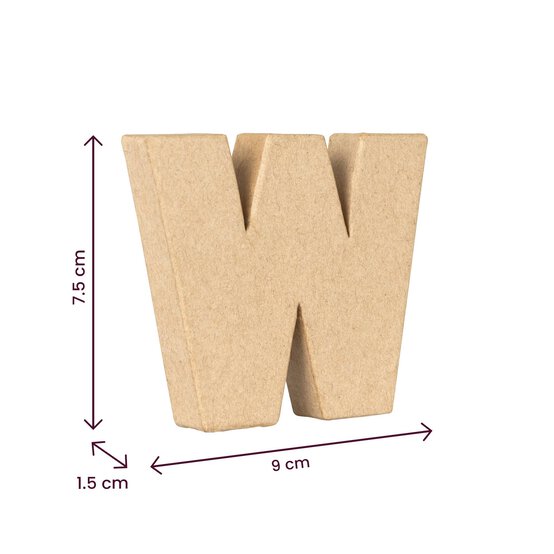 Lowercase Mini Mache Letter W image number 5