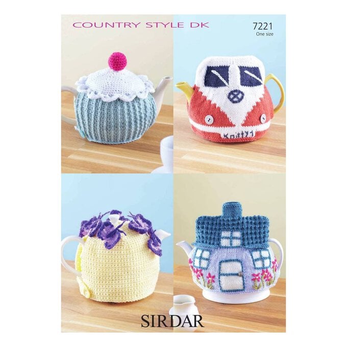 Sirdar Country Style DK Tea Cosies Digital Pattern 7221 image number 1