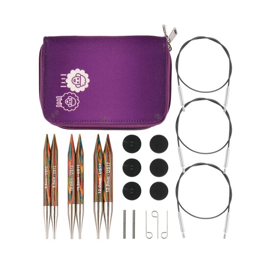 KnitPro Symfonie 2 Circular Knitting Needle Chunky Set image number 1