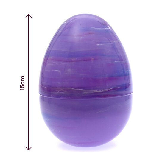Purple Marble Fillable Egg 15cm image number 4