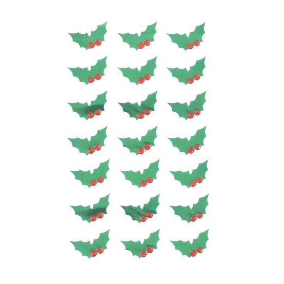 Holly Gem Stickers 21 Pack image number 1