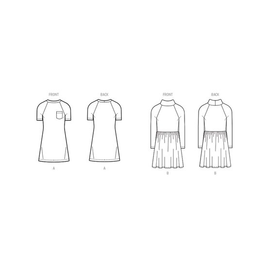 New Look Child and Teen Knit Dress Sewing Pattern N6773 (3-14) image number 4