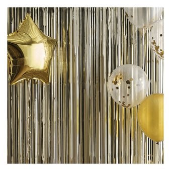 Create & Celebrate Gold Foil Fringe Curtain 1m x 2m
