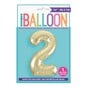 Giant Gold Foil Balloon Number 2 image number 1