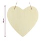 Hanging Wooden Heart Plaque 18cm image number 4