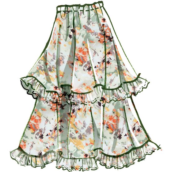 McCall&rsquo;s Tillary Skirts Sewing Pattern M8150 (16-24) image number 3