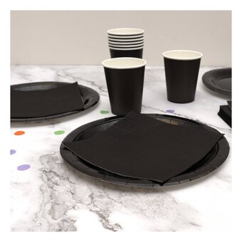 Midnight Black Napkins 20 Pack