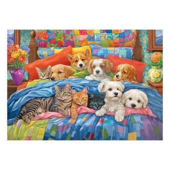 Furry Bedfellows Jigsaw Puzzle 1000 Pieces