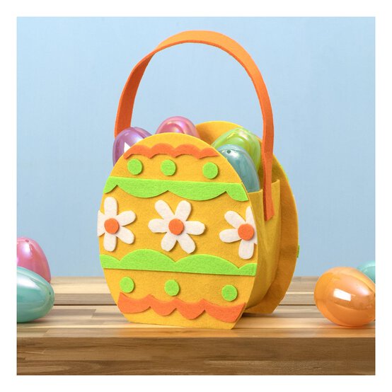 Yellow Egg Felt Bucket image number 1