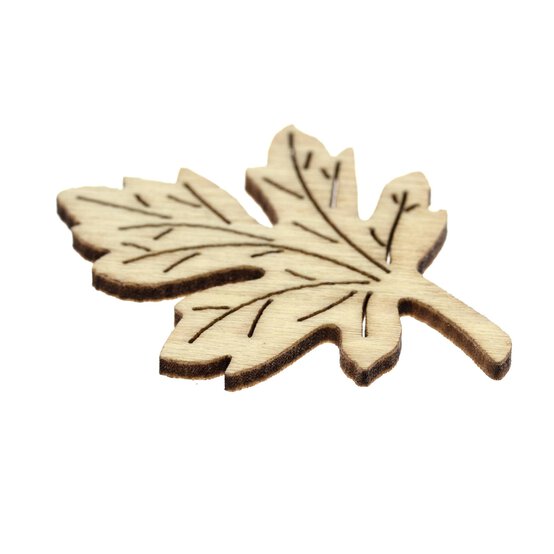 Autumn Leaf Wooden Toppers 12 Pack image number 3