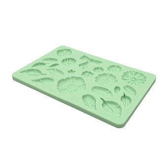 Whisk Flowers and Leaves Silicone Fondant Mould image number 5