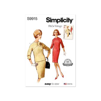 Simplicity Women's Dresses Sewing Pattern S9915 (Y5 18-26)