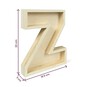 Wooden Fillable Letter Z 22cm image number 4