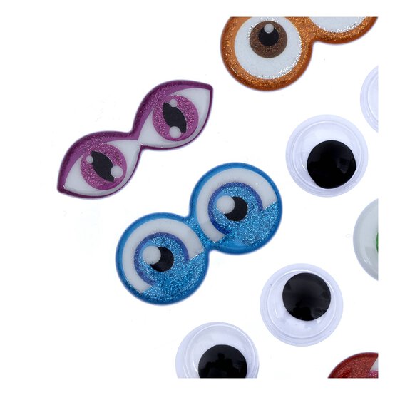 Coloured Craft Eye Puffy Stickers 60 Pairs image number 3