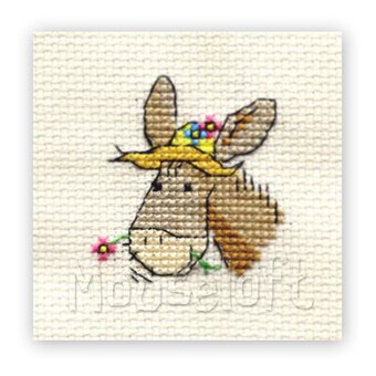 Mouseloft Stitchlets Summertime Donkey Cross Stitch Kit image number 2