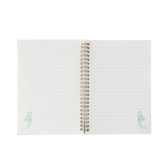 Mermaid Soft Cover Spiral Notebook A5  image number 3