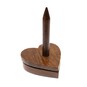 Heart-Shaped Wooden Yarn Holder 19cm  image number 1