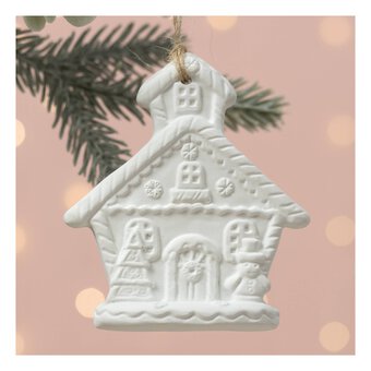 Hanging Gingerbread House Decoration 10cm