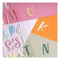 Matt Pastel Uppercase Puffy Script Alphabet Stickers image number 3