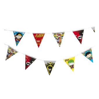Justice League Pennant Banner Bunting 3.3m