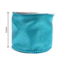 Turquoise Wire Edge Organza Ribbon 63mm x 3m image number 3