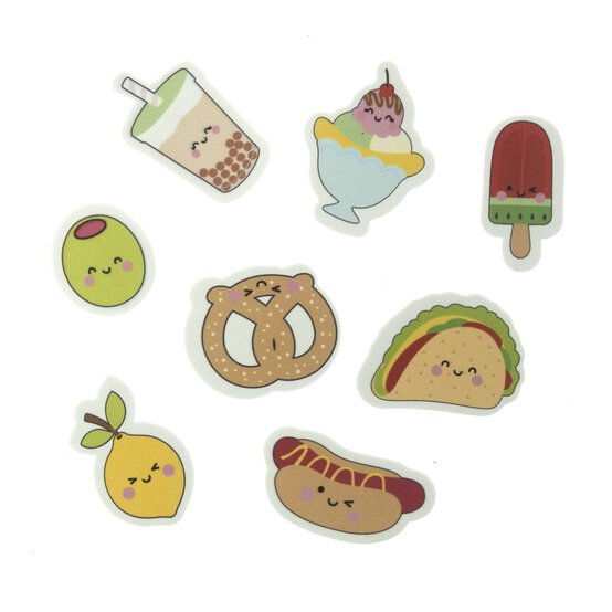 Food Face Foam Stickers 42g image number 3
