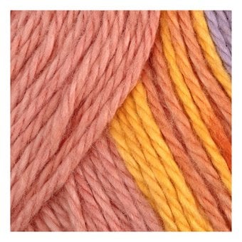 Knitcraft Red Yellow Lilac Cotton Festival DK 100g