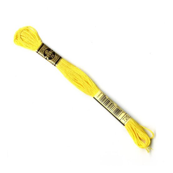 DMC Yellow Mouline Special 25 Cotton Thread 8m (726) image number 1