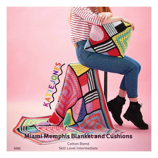 Knitcraft Katie Jones Blanket and Cushions Digital Pattern 0092 image number 1