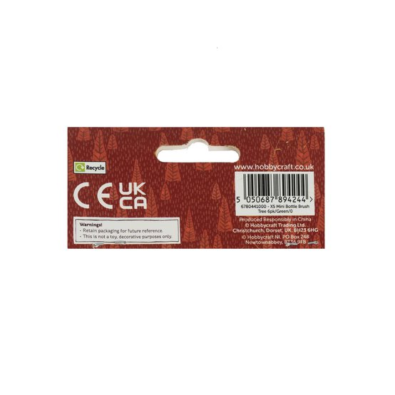 Mini Green Bottle Brush Trees 5cm 6 Pack image number 5
