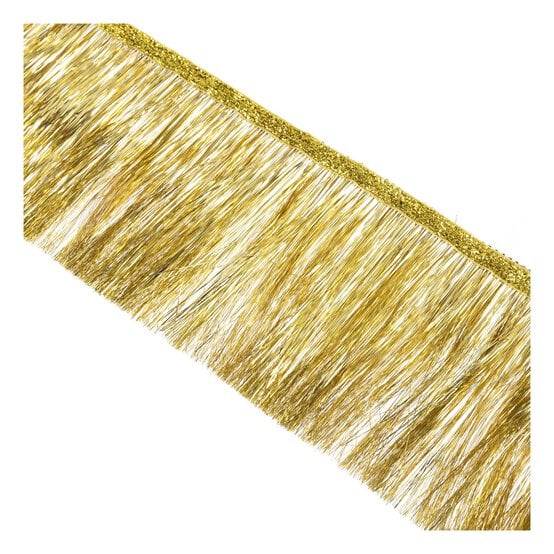 Create & Celebrate Gold Foil Tassel Fringe Garland 1.6m image number 2