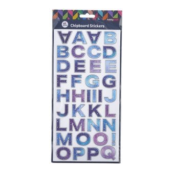 Mystical Alphabet Chipboard Stickers 82 Pieces image number 3