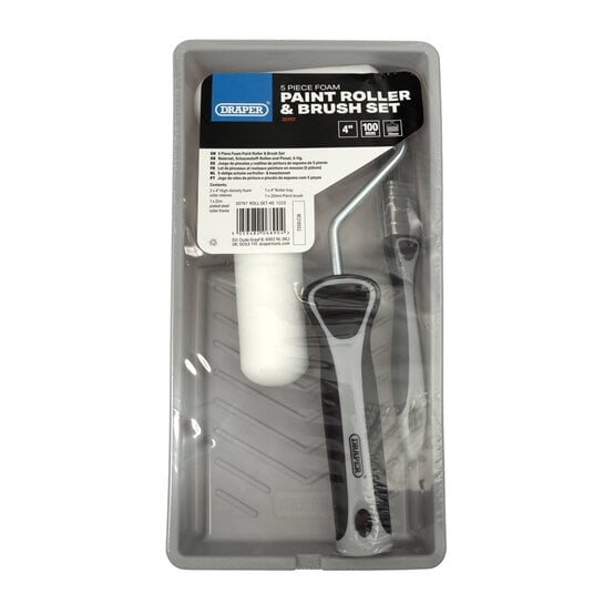 Draper Paint Roller and Brush Set 5 Pieces image number 4