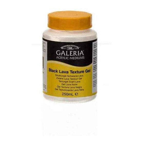 Winsor & Newton Galeria Black Lava Texture Gel 250ml image number 1
