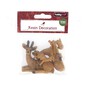 Christmas Deer Resin Decorations 4 Pack image number 4
